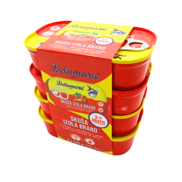Skuša Delamaris izola brand 3+1 gratis 500g