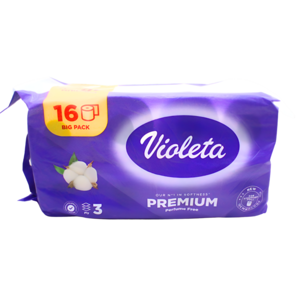 Toaletni papir premium Violeta 3-slojni,16kom
