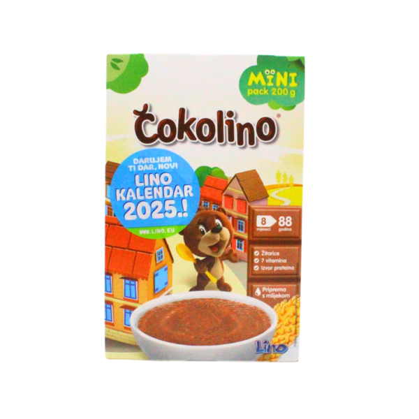 Čokolino Lino žitna kašica za bebe,8+mj, 200g