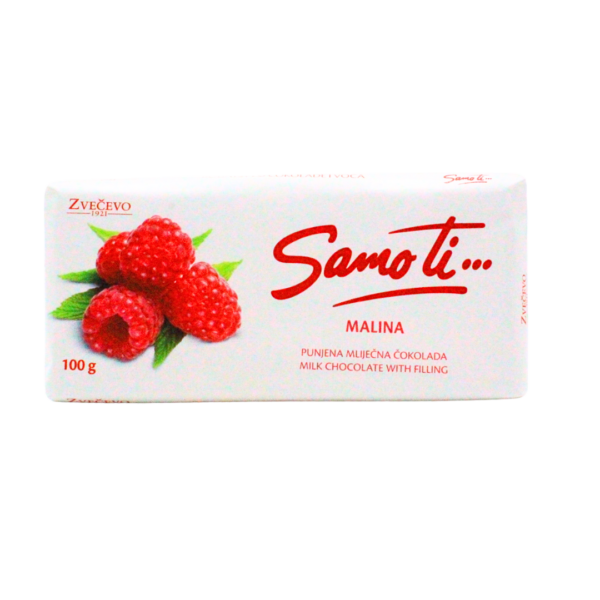 Čokolada Samo ti malina 100g